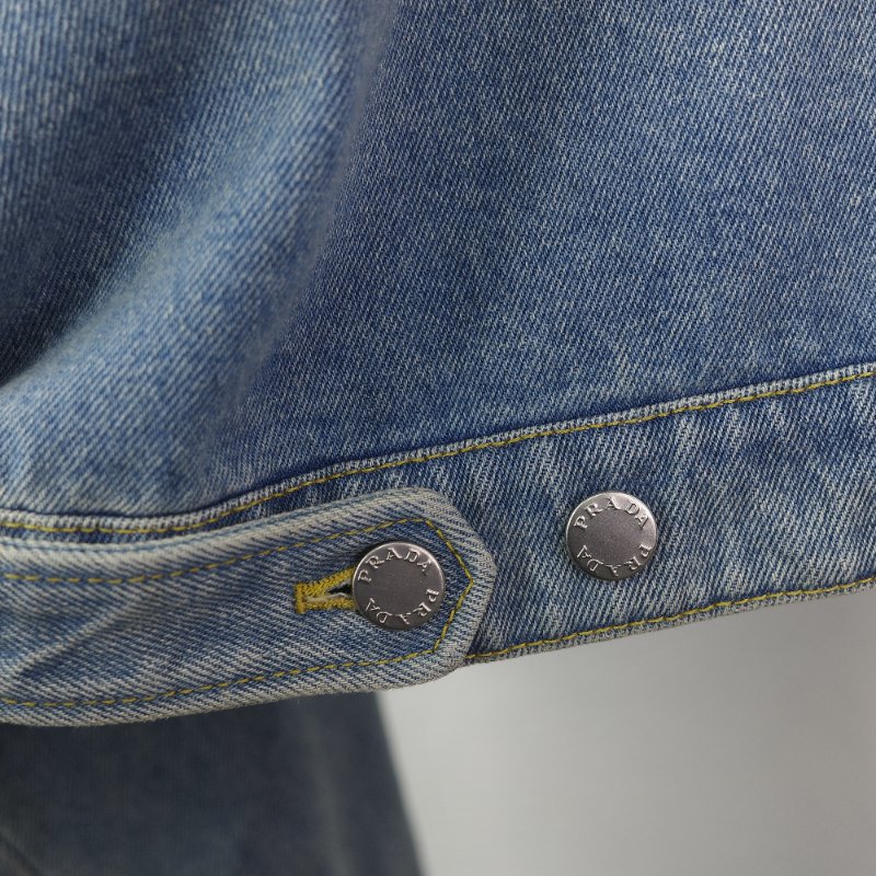 Prada 單寧 鐵牌 外套 IT38-16