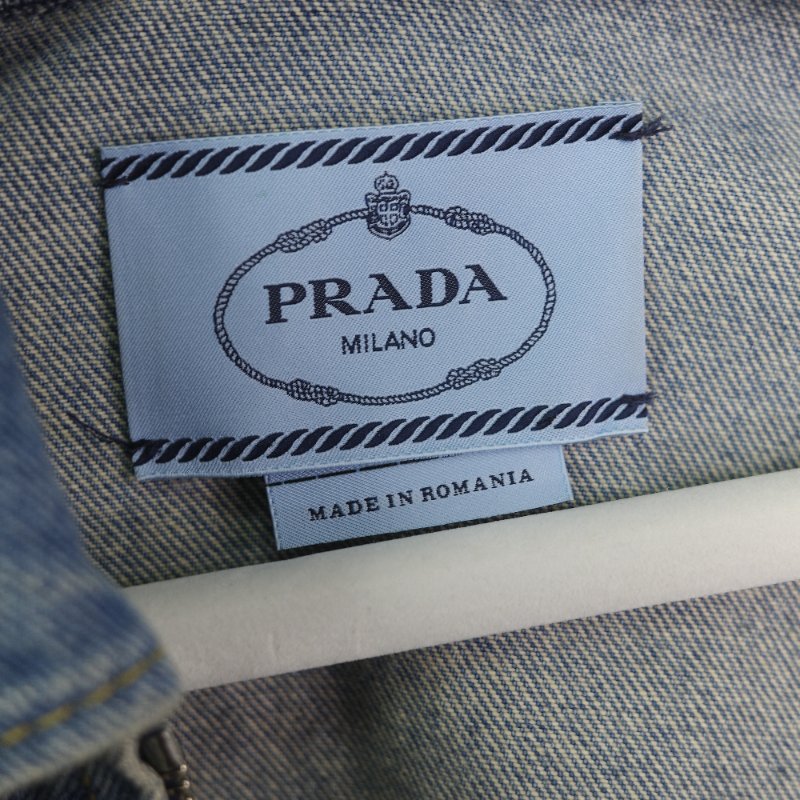 Prada 單寧 鐵牌 外套 IT38-18