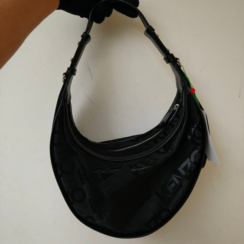 【全新】㊣✨Kenzo✨高田賢三 皮革 帆布 滿版 半月包 腋下包 肩背包 斜背包/二手精品/二手包/保證正品-3