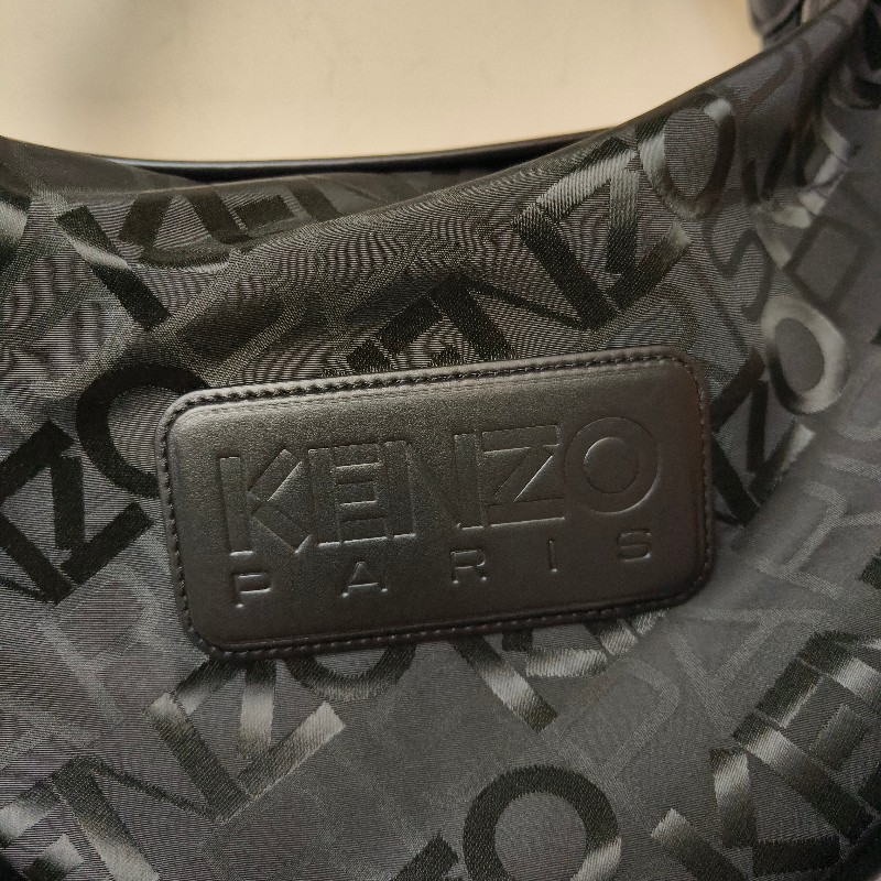 【全新】㊣✨Kenzo✨高田賢三 皮革 帆布 滿版 半月包 腋下包 肩背包 斜背包/二手精品/二手包/保證正品-10