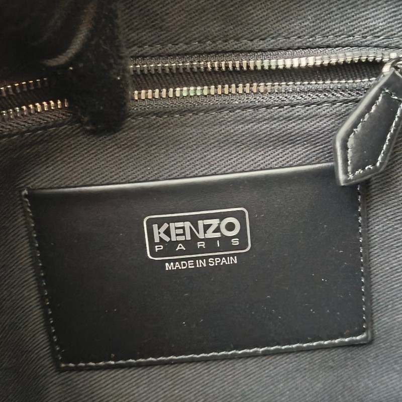 【全新】㊣✨Kenzo✨高田賢三 皮革 帆布 滿版 半月包 腋下包 肩背包 斜背包/二手精品/二手包/保證正品-26