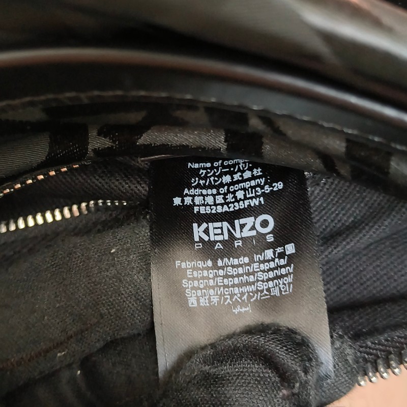 【全新】㊣✨Kenzo✨高田賢三 皮革 帆布 滿版 半月包 腋下包 肩背包 斜背包/二手精品/二手包/保證正品-31