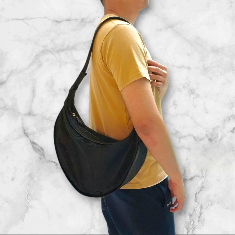 【全新】㊣✨Kenzo✨高田賢三 皮革 帆布 滿版 半月包 腋下包 肩背包 斜背包/二手精品/二手包/保證正品-36