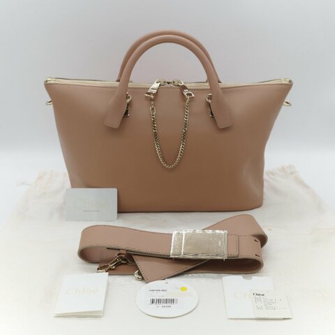 Chloé 蔻依 Baylee Medium 中型 玫瑰色 牛皮 手提包 斜挎包