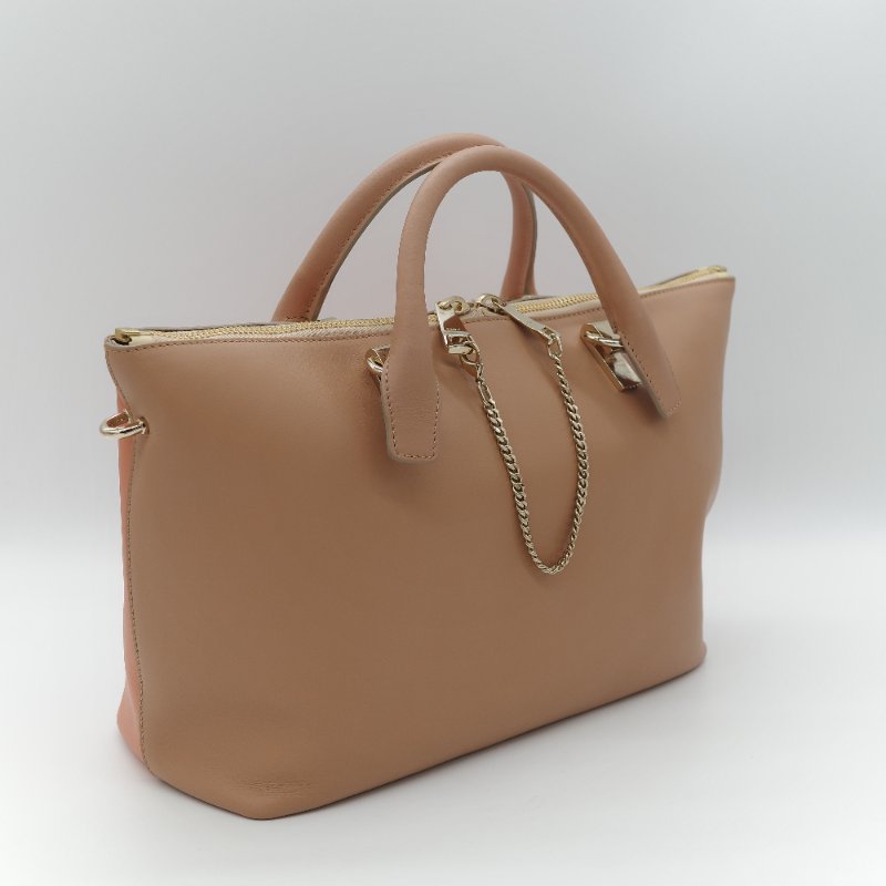 Chloé 蔻依 Baylee Medium 中型 玫瑰色 牛皮 手提包 斜挎包-2