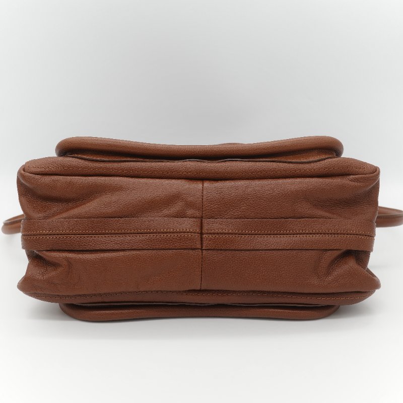 Chloé 蔻依 Paraty 中款 焦糖色 肩背包 手提包 兩用包-7