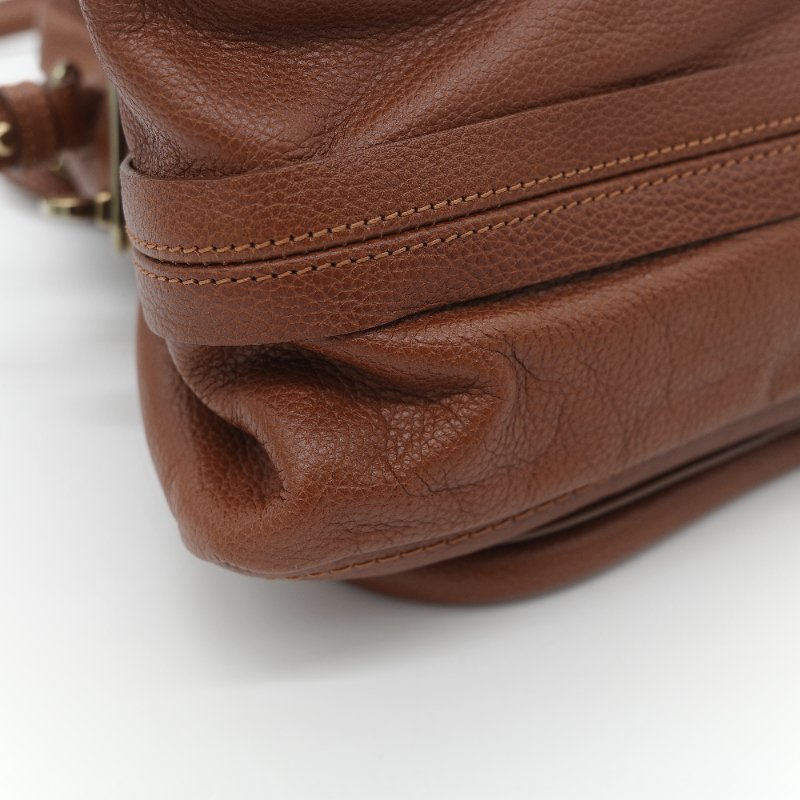 Chloé 蔻依 Paraty 中款 焦糖色 肩背包 手提包 兩用包-8