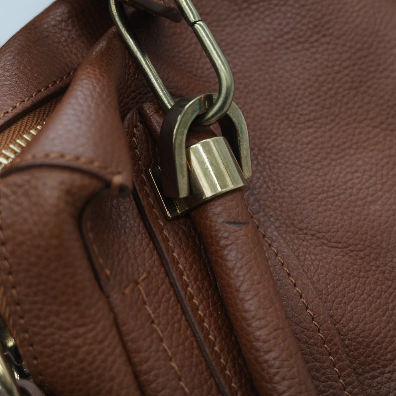 Chloé 蔻依 Paraty 中款 焦糖色 肩背包 手提包 兩用包-14