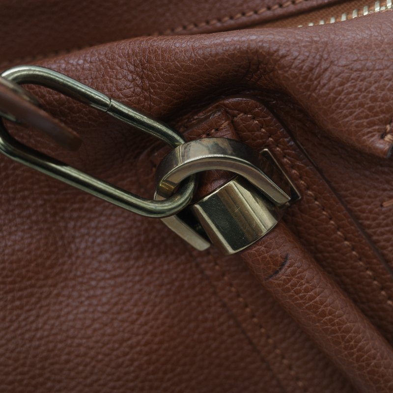 Chloé 蔻依 Paraty 中款 焦糖色 肩背包 手提包 兩用包-15