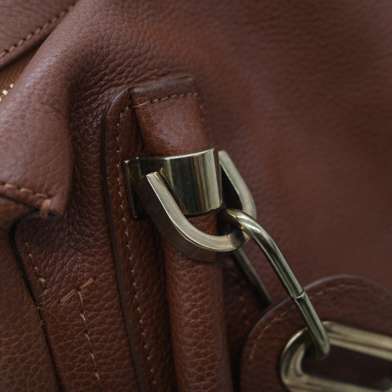 Chloé 蔻依 Paraty 中款 焦糖色 肩背包 手提包 兩用包-16