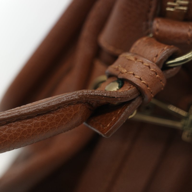 Chloé 蔻依 Paraty 中款 焦糖色 肩背包 手提包 兩用包-18