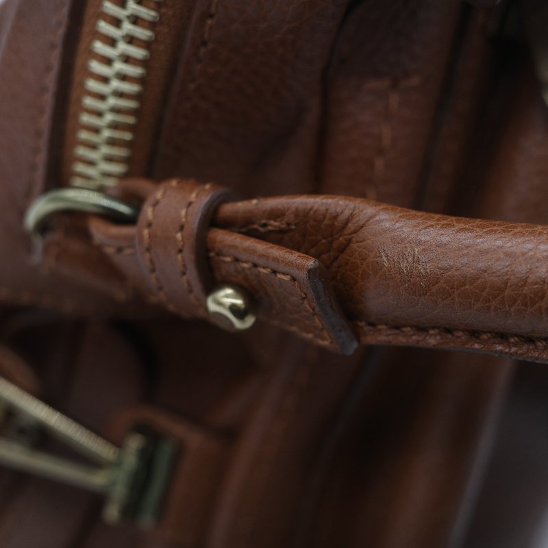 Chloé 蔻依 Paraty 中款 焦糖色 肩背包 手提包 兩用包-19