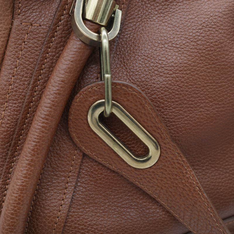 Chloé 蔻依 Paraty 中款 焦糖色 肩背包 手提包 兩用包-36