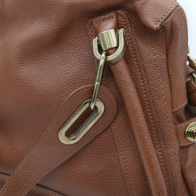 Chloé 蔻依 Paraty 中款 焦糖色 肩背包 手提包 兩用包-37