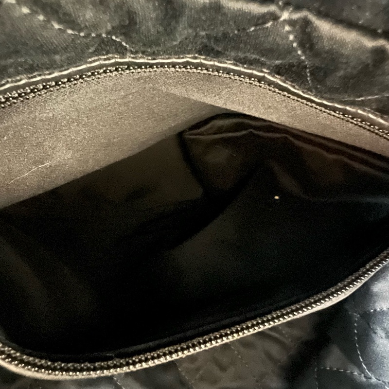 ෆ Chanel 22bag黑銀垃圾袋小號-25