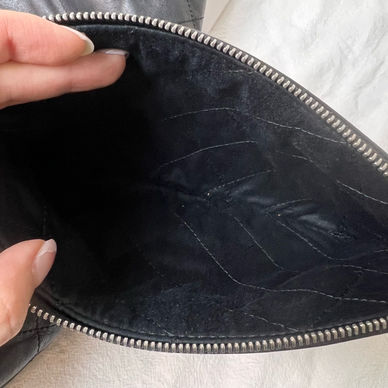 ෆ Chanel 22bag黑銀垃圾袋小號-27