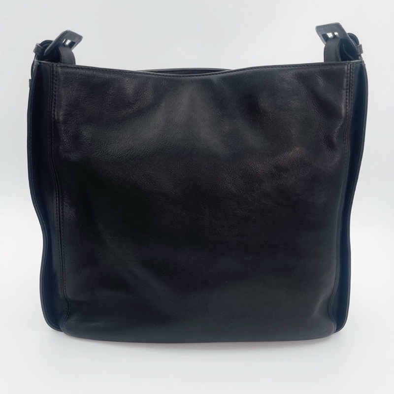 「JL精品代購」香奈兒So Black黑武士羊皮單肩斜挎托特包-4