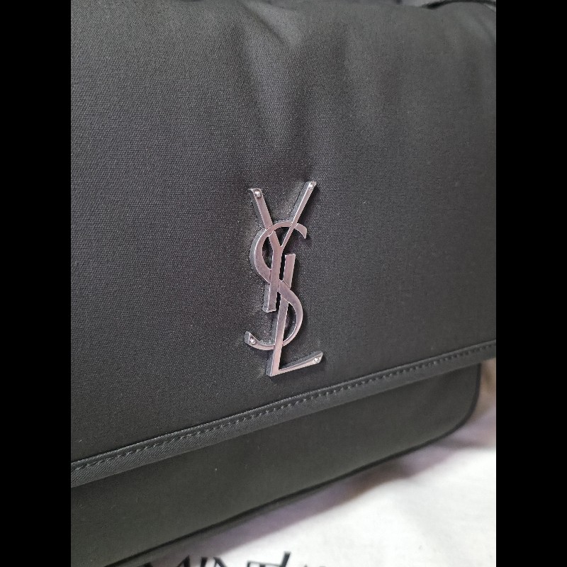 [全新] Saint Laurent YSL Niki 帆布斜揹包 墨綠色-3