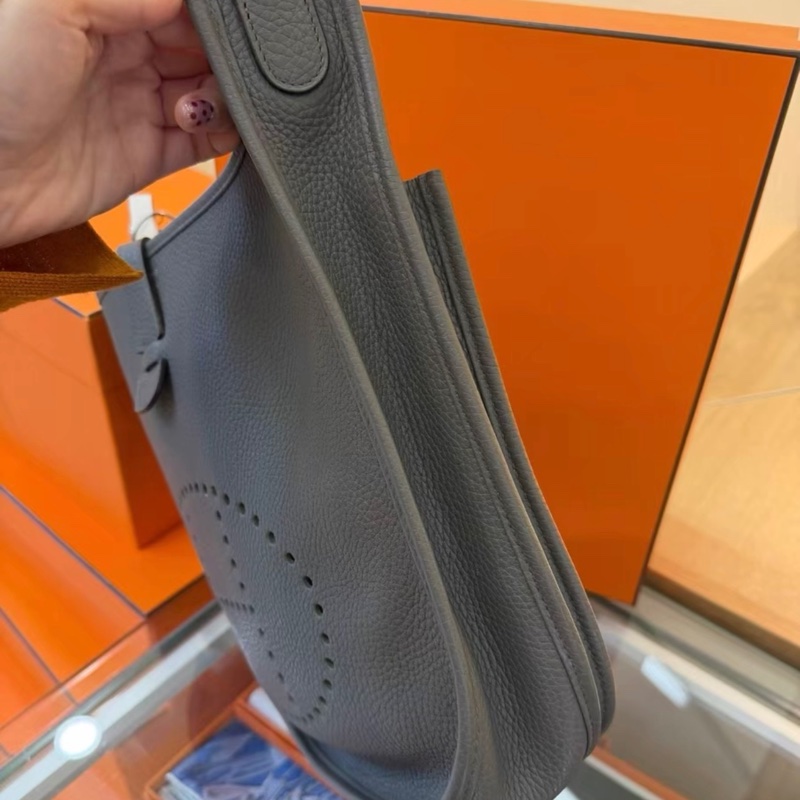 999新  Hermes愛馬仕 Evelyne29 錫器灰 X刻 很新～無瑕疵 五金超級新-3