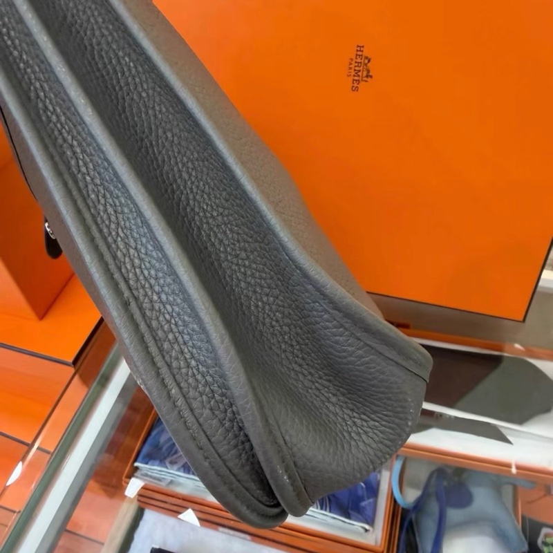 999新  Hermes愛馬仕 Evelyne29 錫器灰 X刻 很新～無瑕疵 五金超級新-4