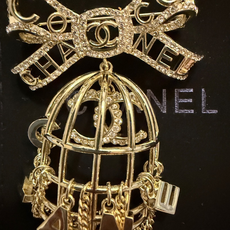 絕版品 Chanel 鳥籠別針-1