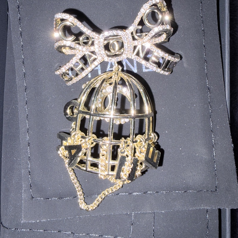 絕版品 Chanel 鳥籠別針-2