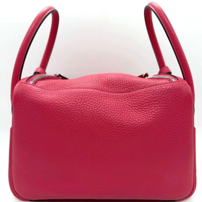 愛馬仕lindy26 tc皮 D刻 99新 極致粉銀扣-4