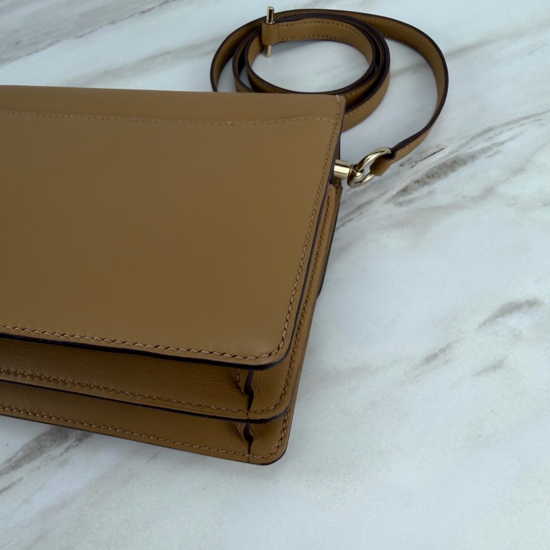 Hermès 愛馬仕 豬鼻子Mini Roulis 餅乾色金釦-5