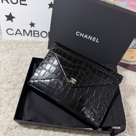 Chanel 26S 鱷魚壓紋手提包