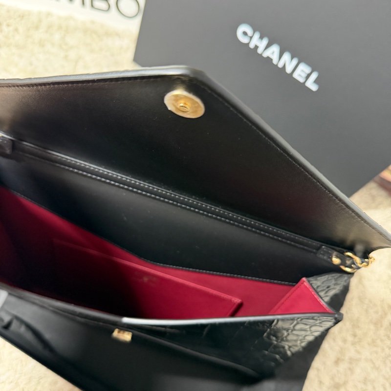 Chanel 26S 鱷魚壓紋手提包-2