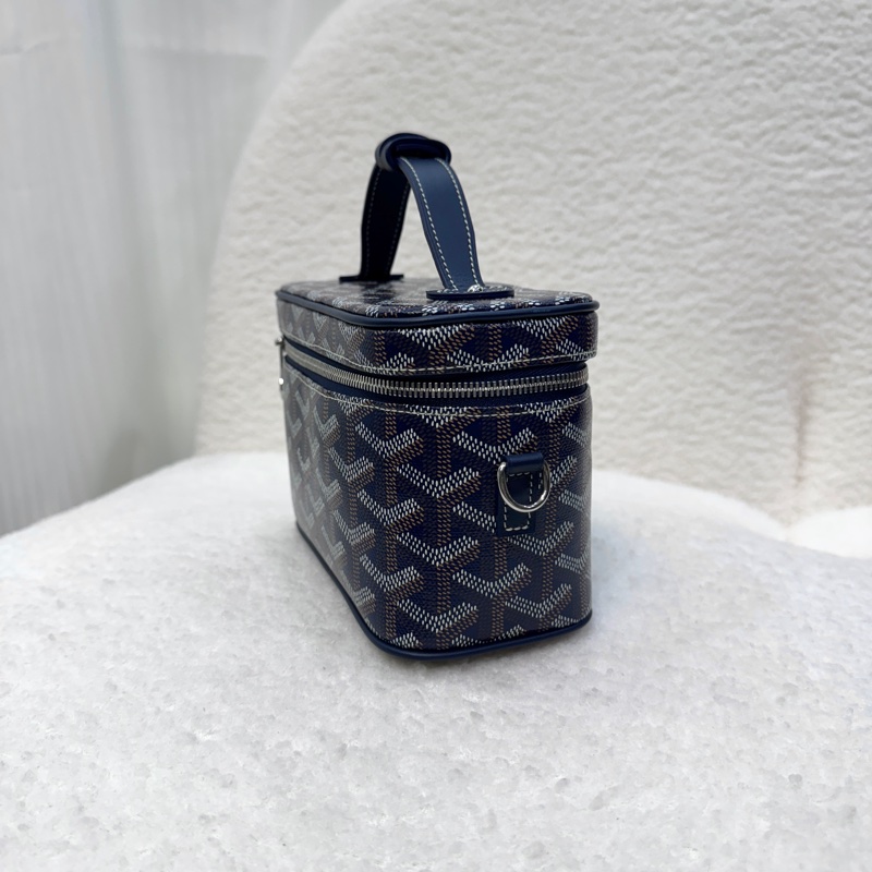 戈雅德小包 Goyard Muse Mini Vanity 海軍藍老花🧺化妝盒Vanity小包 AMAVANITYMUS-1