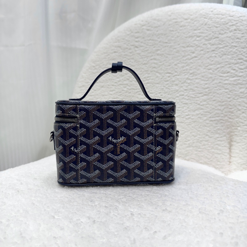 戈雅德小包 Goyard Muse Mini Vanity 海軍藍老花🧺化妝盒Vanity小包 AMAVANITYMUS-2