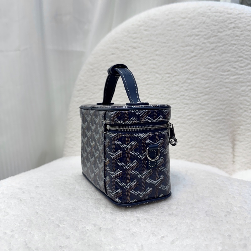 戈雅德小包 Goyard Muse Mini Vanity 海軍藍老花🧺化妝盒Vanity小包 AMAVANITYMUS-3