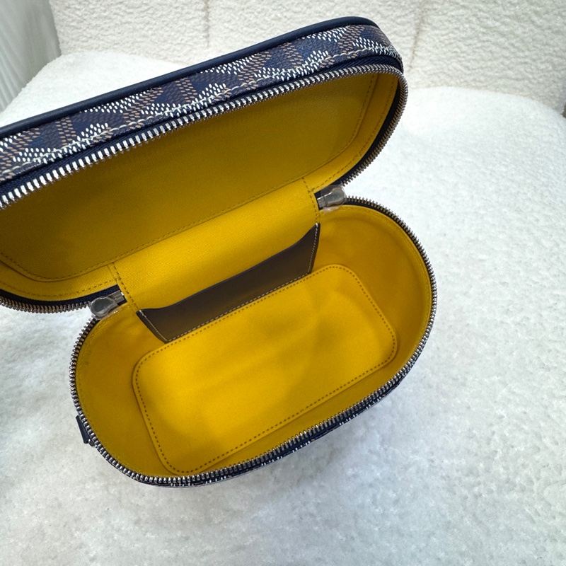 戈雅德小包 Goyard Muse Mini Vanity 海軍藍老花🧺化妝盒Vanity小包 AMAVANITYMUS-6