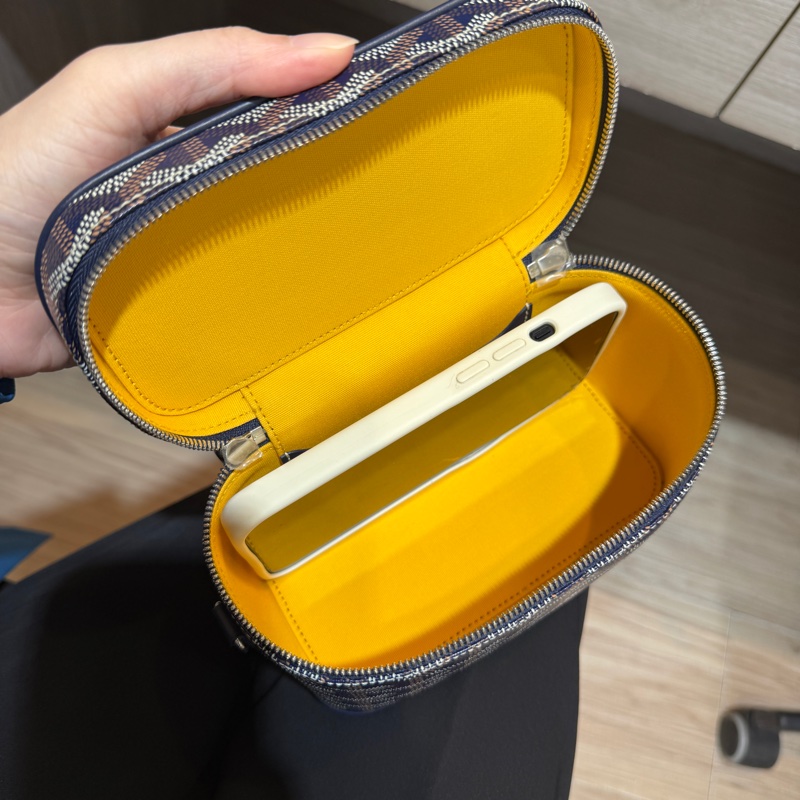 戈雅德小包 Goyard Muse Mini Vanity 海軍藍老花🧺化妝盒Vanity小包 AMAVANITYMUS-8