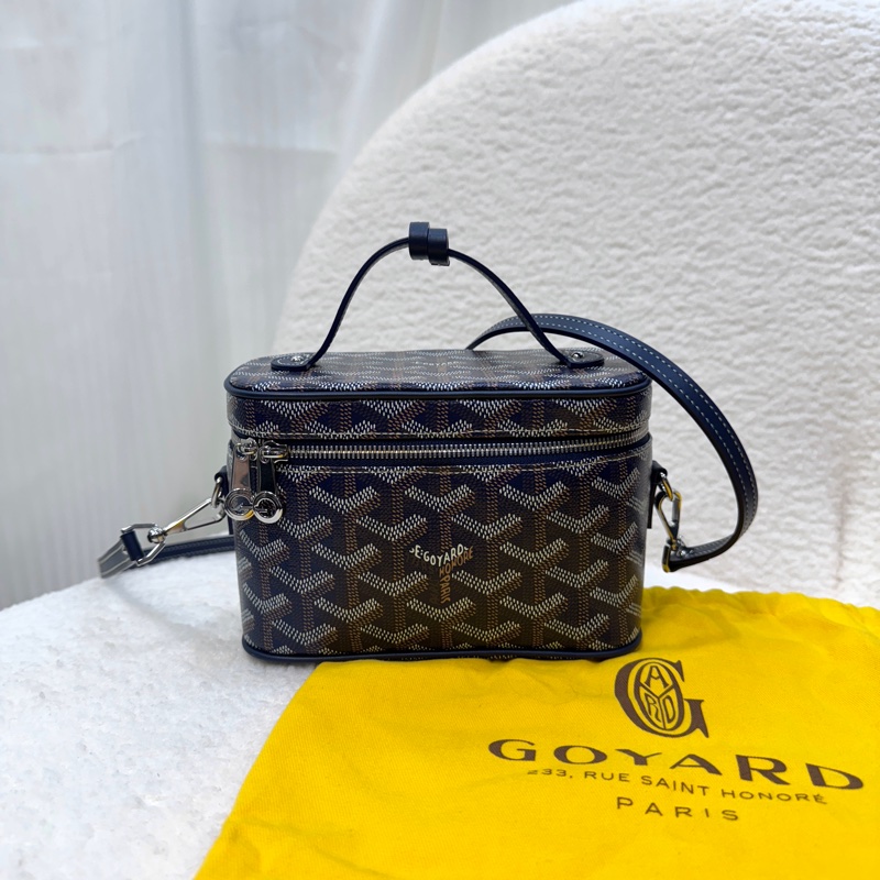 戈雅德小包 Goyard Muse Mini Vanity 海軍藍老花🧺化妝盒Vanity小包 AMAVANITYMUS-9