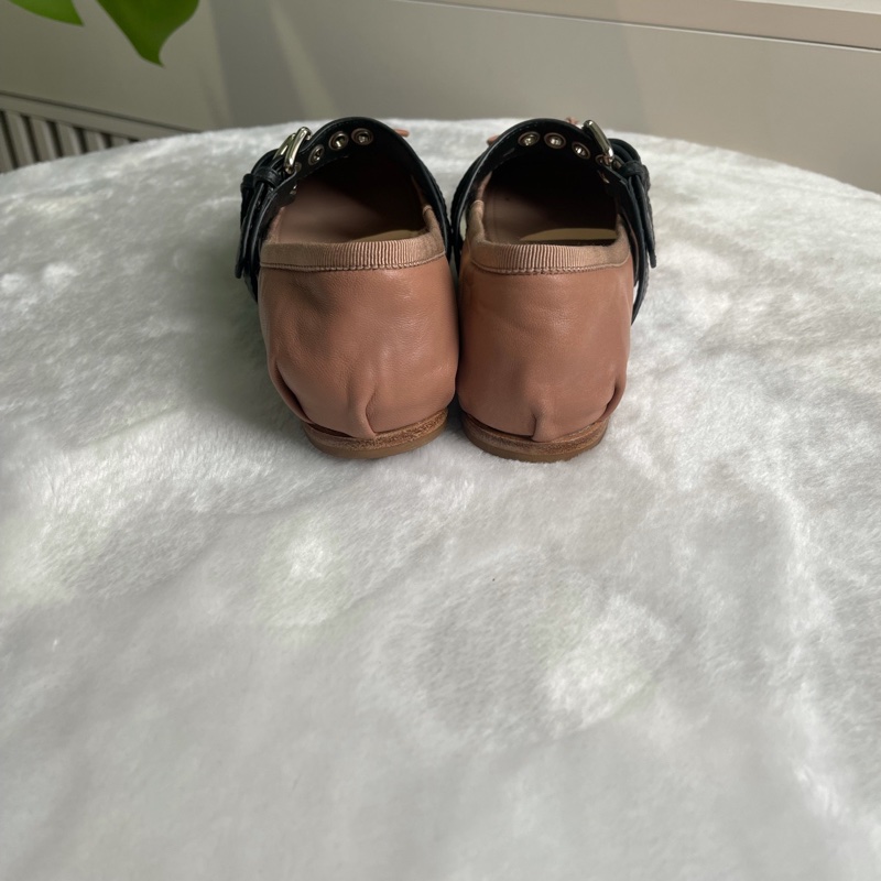 繆繆/miu miu 平底裸色 芭蕾舞鞋 (已貼底-4