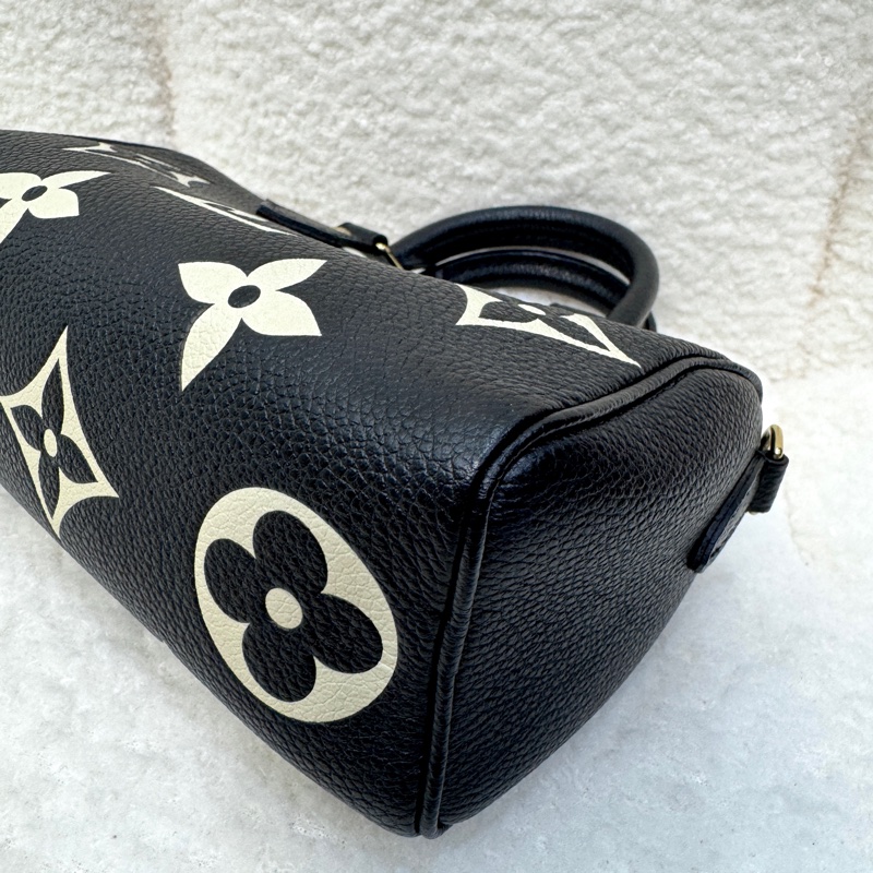 路易威登Nano Speedy LV黑拼米牛皮🖤迷你波士頓包 斜背手提兩用款 M81456-14