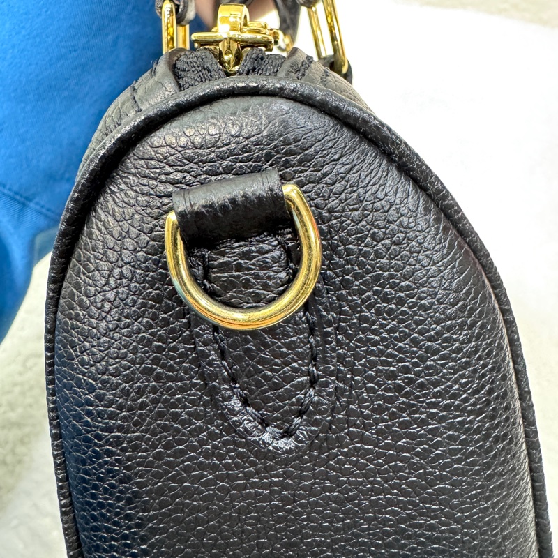 路易威登Nano Speedy LV黑拼米牛皮🖤迷你波士頓包 斜背手提兩用款 M81456-19