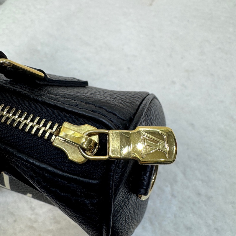 路易威登Nano Speedy LV黑拼米牛皮🖤迷你波士頓包 斜背手提兩用款 M81456-22