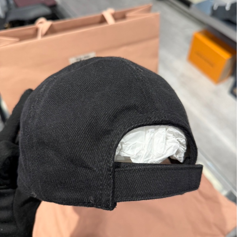 全新🌟Miu Miu 黑牛仔棒球帽|Classic Trend CT精品|台北東區實體-1