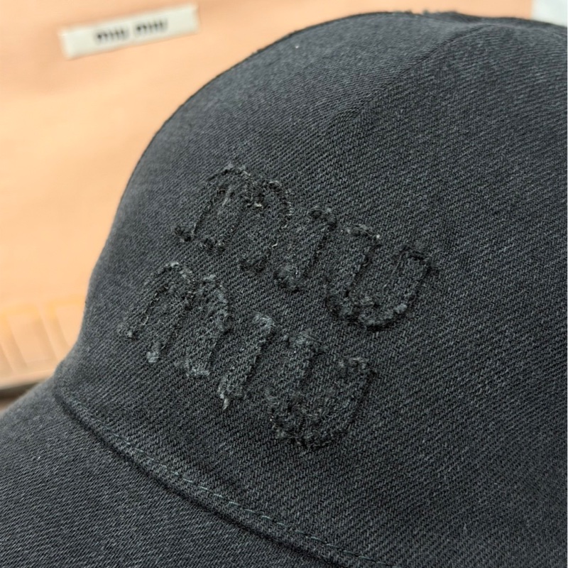 全新🌟Miu Miu 黑牛仔棒球帽|Classic Trend CT精品|台北東區實體-2