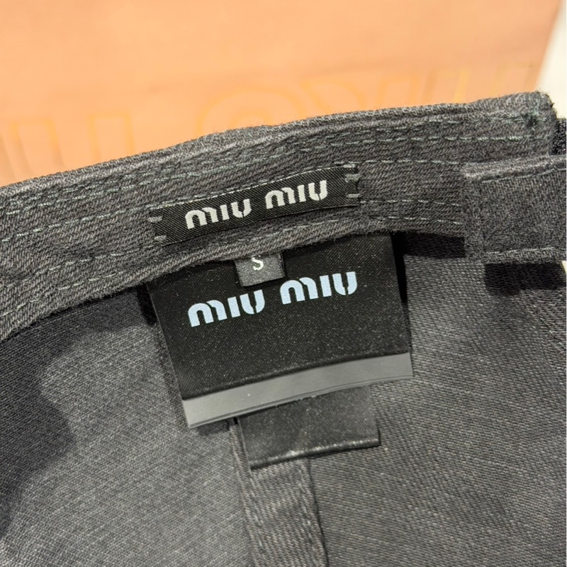 全新🌟Miu Miu 黑牛仔棒球帽|Classic Trend CT精品|台北東區實體-4