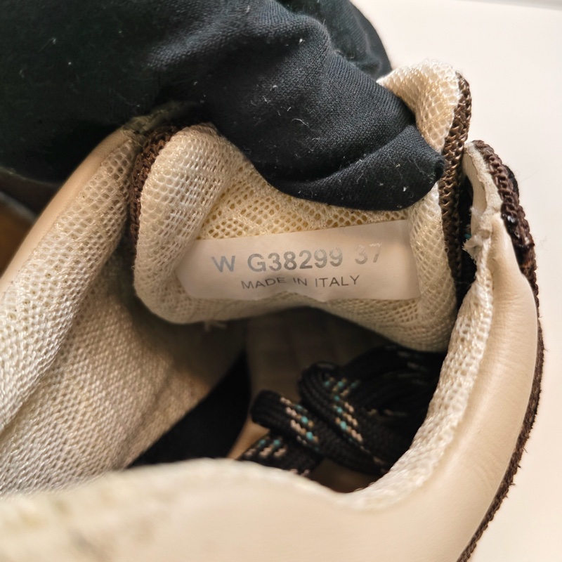 CHANEL香奈兒 咖色拼藍色低幫運動鞋-6