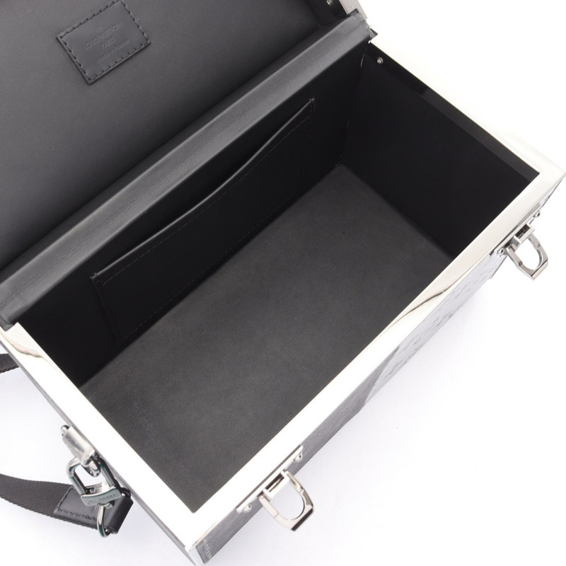 路易威登迷你 Box Trunk 斜背包 M21022 Monogram Eclipse 二手 LV-2