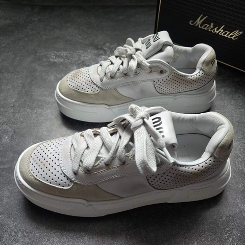 MIU MIU繆繆 做舊厚底髒髒鞋