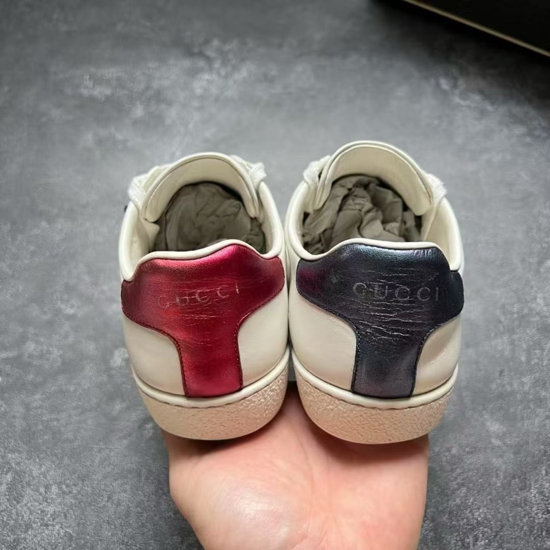 GUCCI古馳 ACE 貓狗小白鞋-5