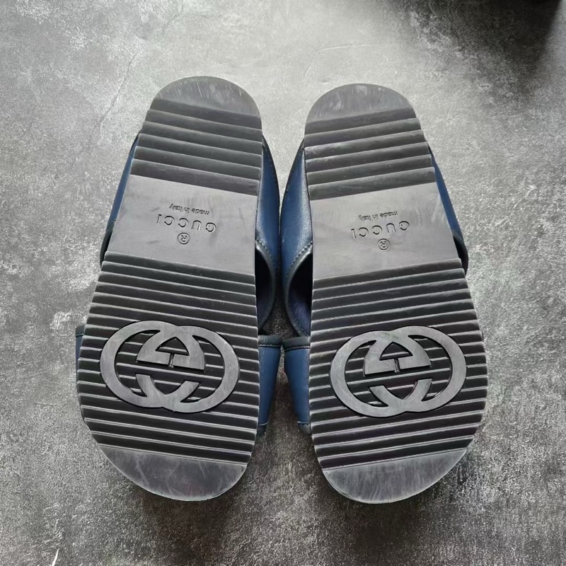 GUCCI古馳 綁帶LOGO涼鞋 拖鞋-4