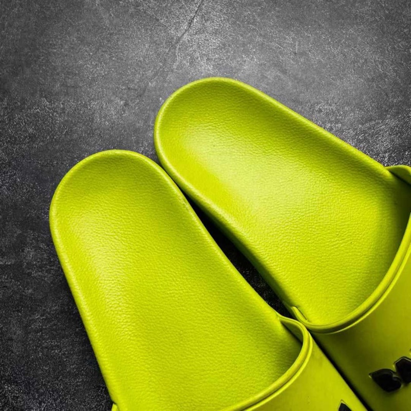 巴黎世家Balenciaga 螢光黃拖鞋-2
