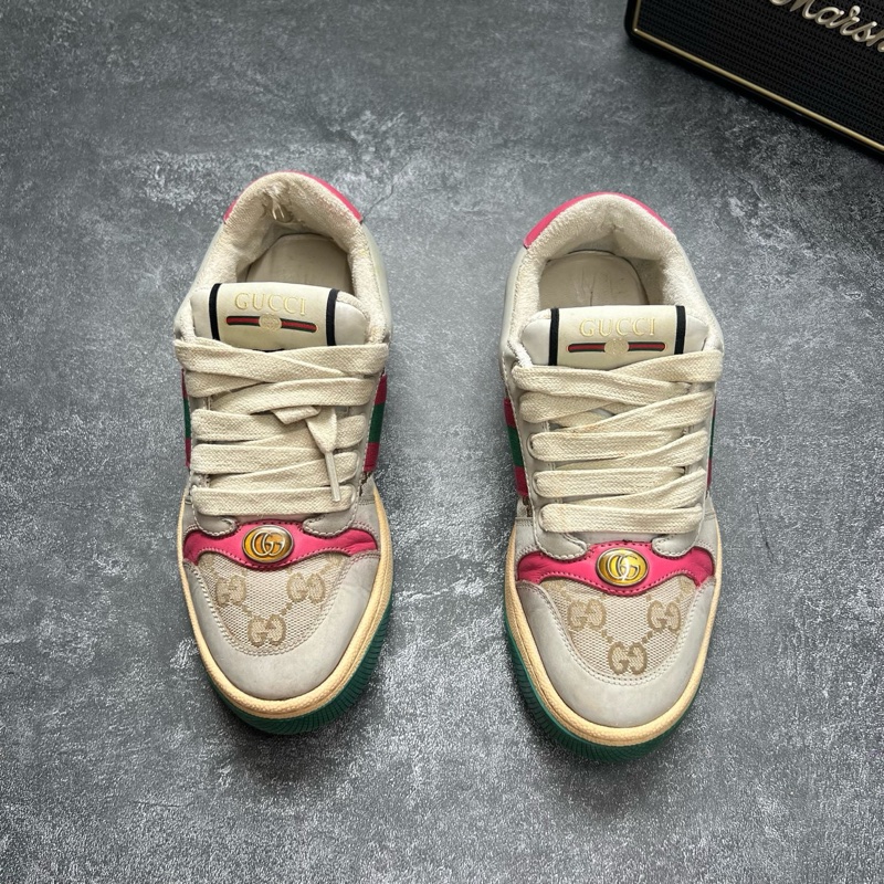 GUCCI古馳 粉髒髒鞋-1